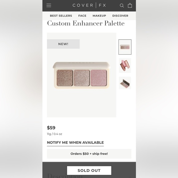 Cover FX custom enhancer palette - Picture 2 of 4